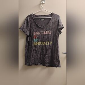 Torrid Sarcasm Is My Specialty Graphic Tee Shirt Sz 2 2X